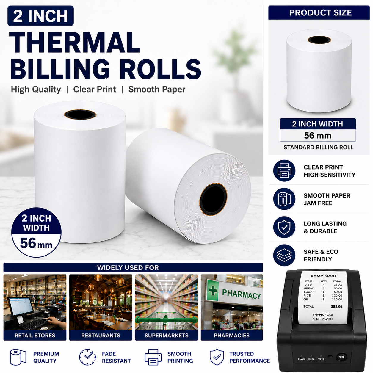 2 Inch 15M Roll