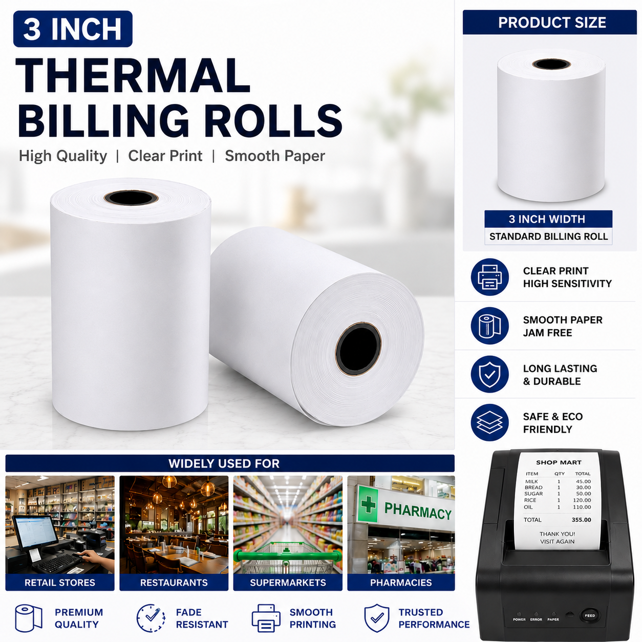 3 Inch 40M Roll